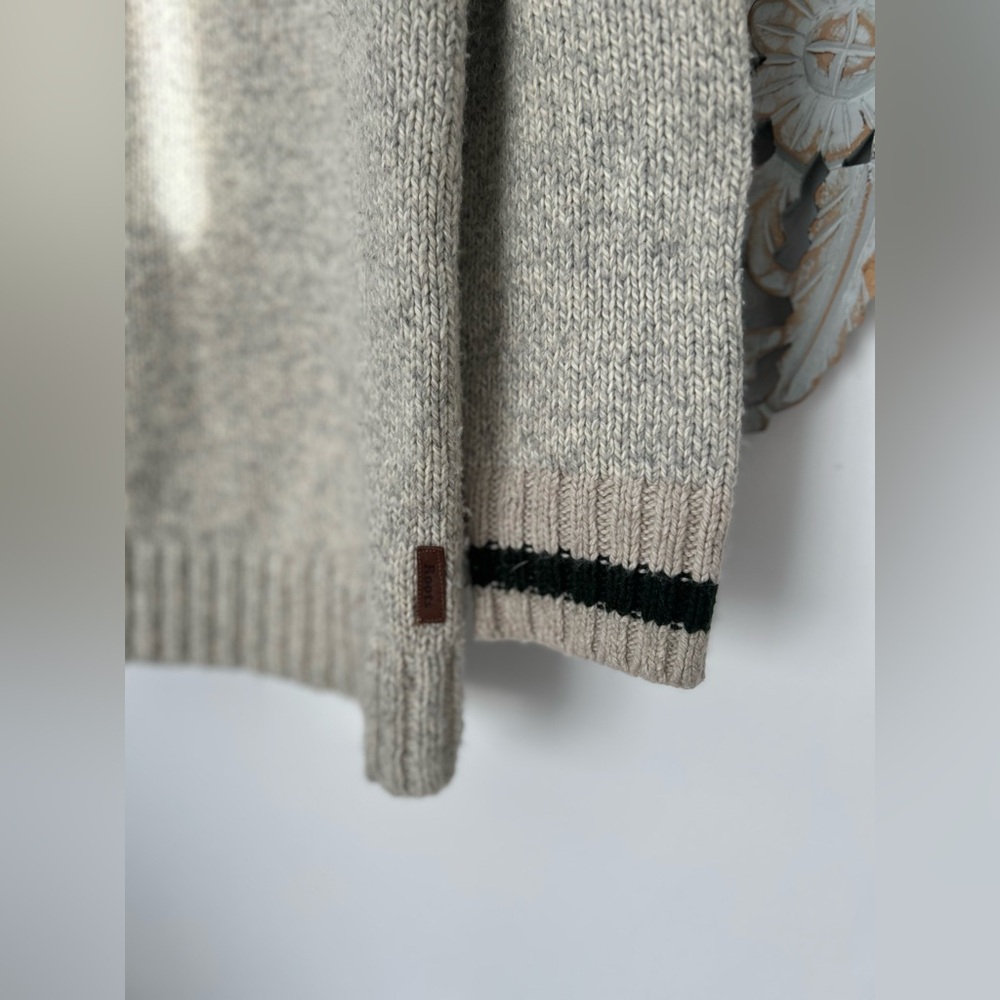 Roots Beige/Grey Knit Cowl Neck Pullover Sweater – Size XL, Cozy & Stylish - Picture 4 of 13